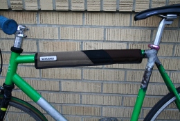 Brown and Black Striped Top Tube Cover Accessory
