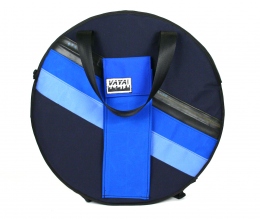 Blue Striped Cymbal Backpack Drum Bag