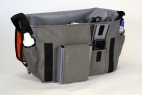Grey Sunburst Diaper Bag - STANDARD Diaper Bag