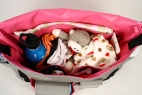 Pink Sunburst Diaper Bag - STANDARD Diaper Bag