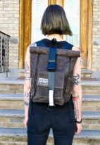 Waxed Canvas Rolltop Backpack